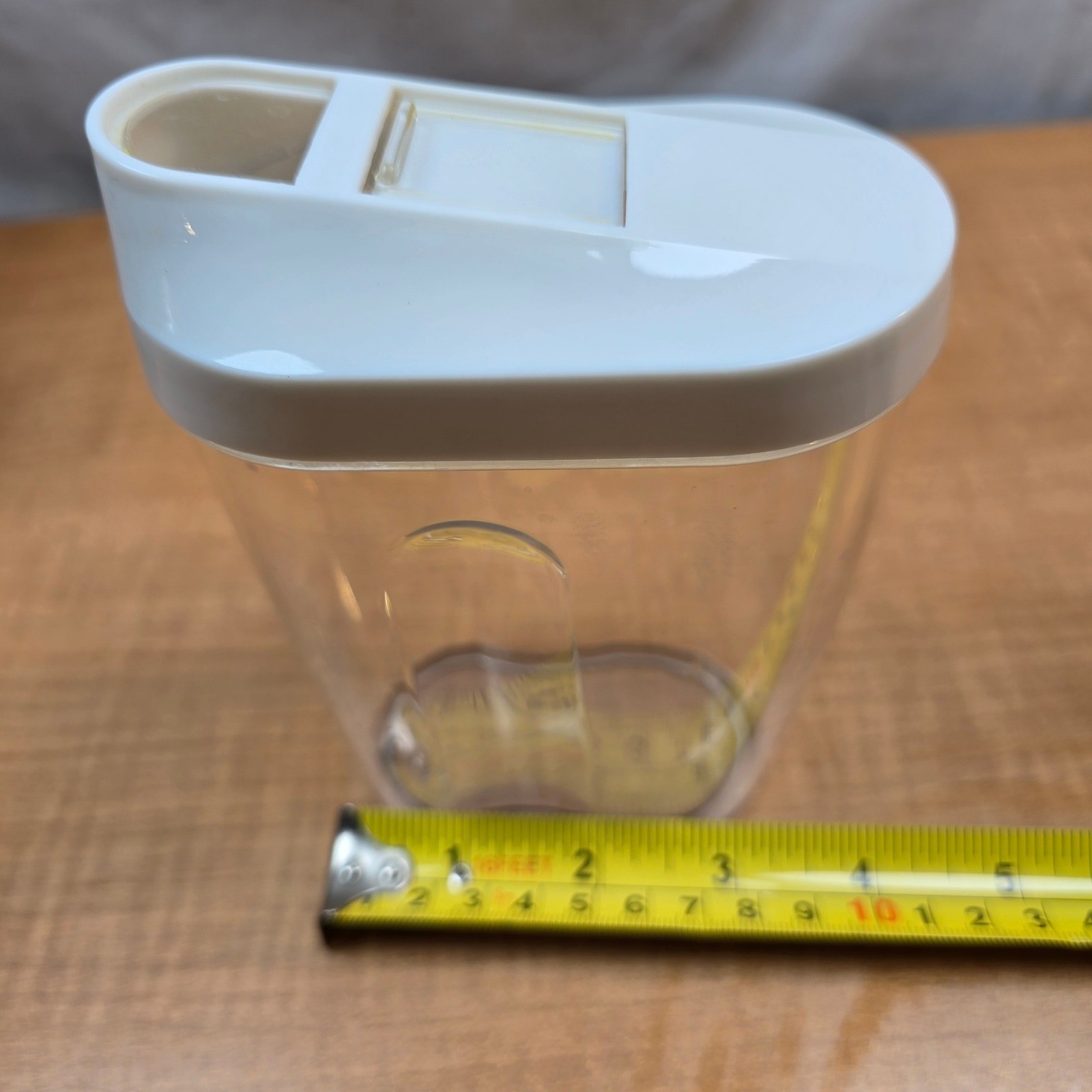 Clear plastic pour spout containers 3 sizes nuts seeds candy cereal sugar spices