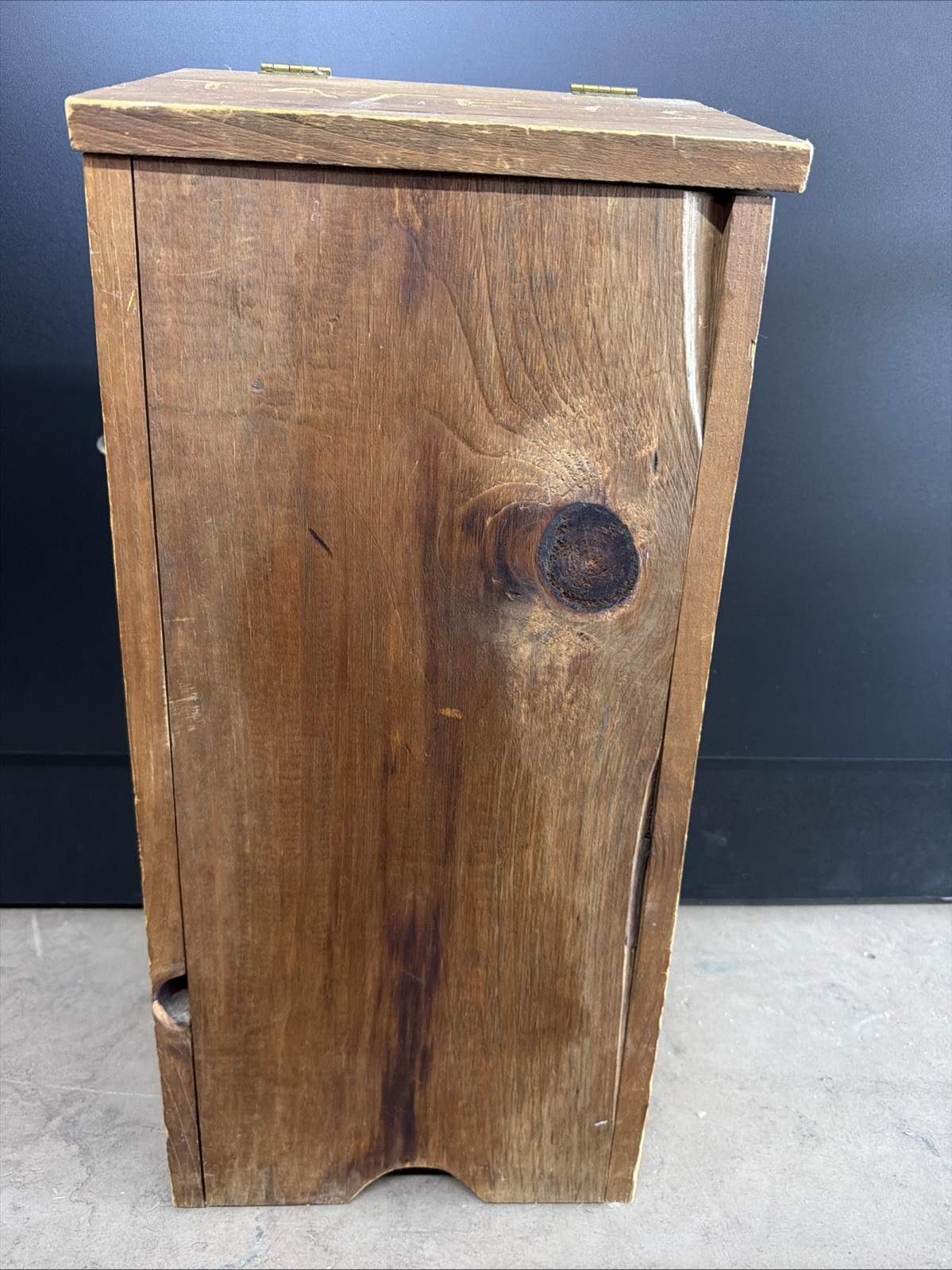 Vintage Potatoes Taters Wooden Storage Bin Farmhouse Country Wood Box