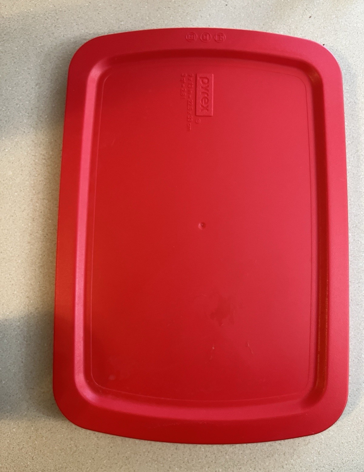 Pyrex Replacement Red Rectangular Snap-On Plastic Food Storage Lid for 9×13 pan