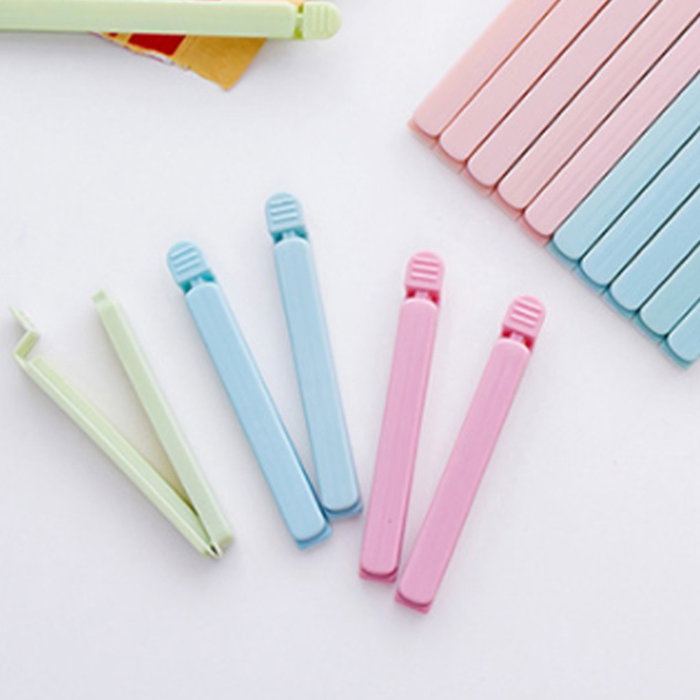 15Pcs Plastic Food Sealer Clip Assorted Color Clamp for Freshness Preservation