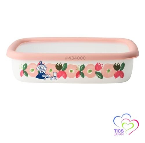 Fuji Hollow Moomin Flower Garden Shallow Shape Square Container M MTH-M