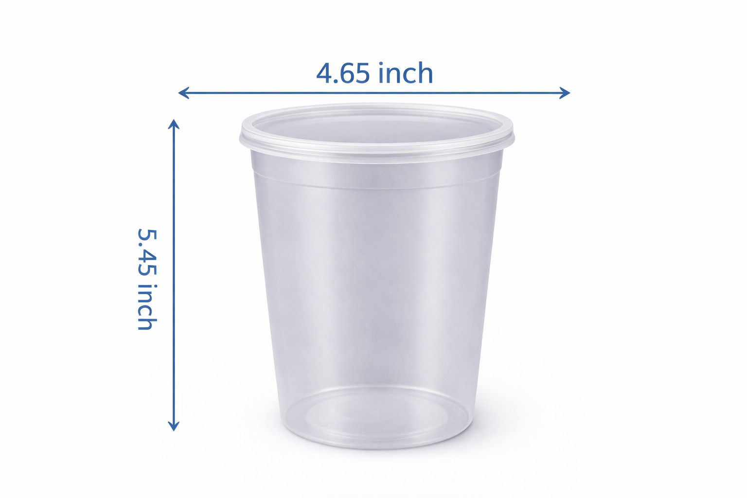 32oz One Time Use Plastic BPA Free Food Prep Deli Cup