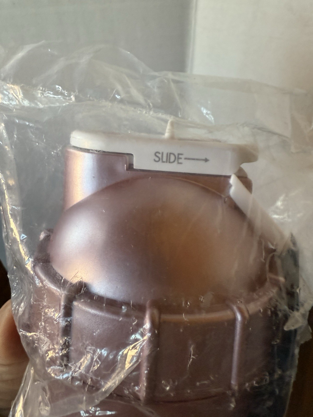 ShakeSphere Tumbler Protein Shaker Bottle Metallic Rose Gold 5060436241069