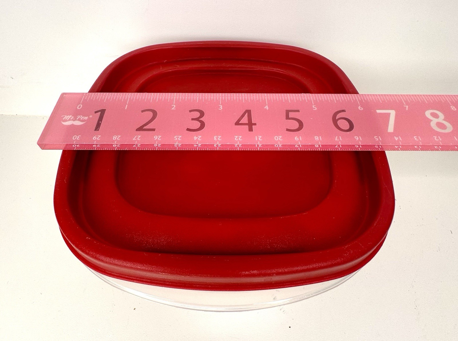 Rubbermaid Containers Red Lid~Stackable~5 Total 2 Five Cups, 1 Two Cup, 2 1.25C