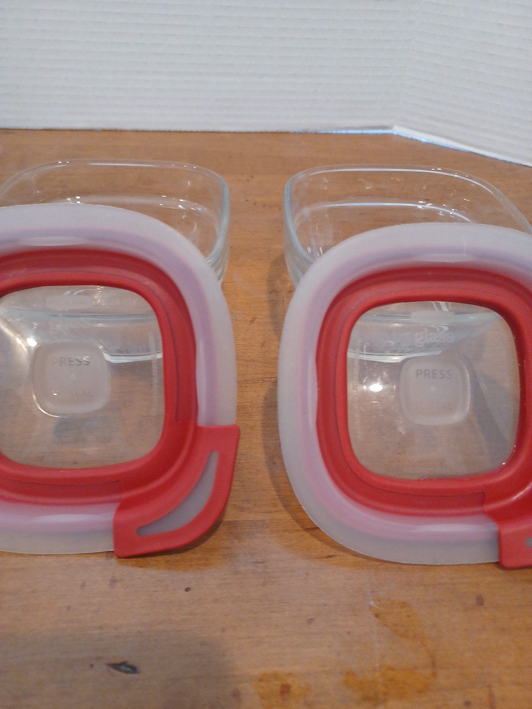 Rubbermaid Glass Storage Container 1 Cup Red Lid 7N68 Discontinued Easy Find Lid