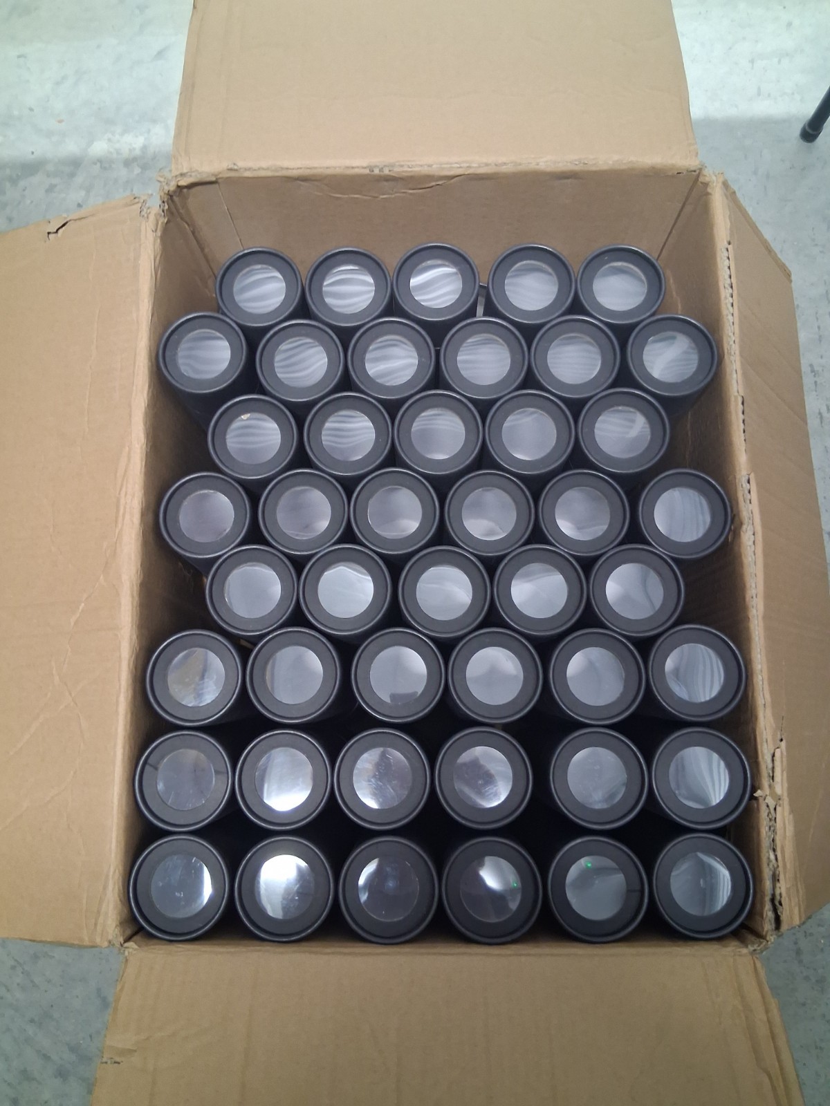 5oz Kraft Container Tube With View Window 96 Pieces