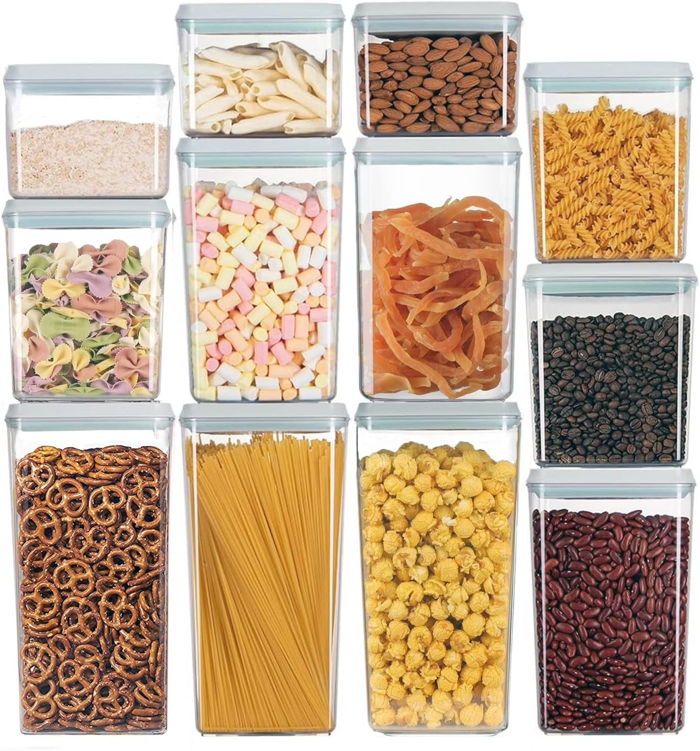 12PCS Stackable Airtight Food Storage Containers with Lids – BPA-Free