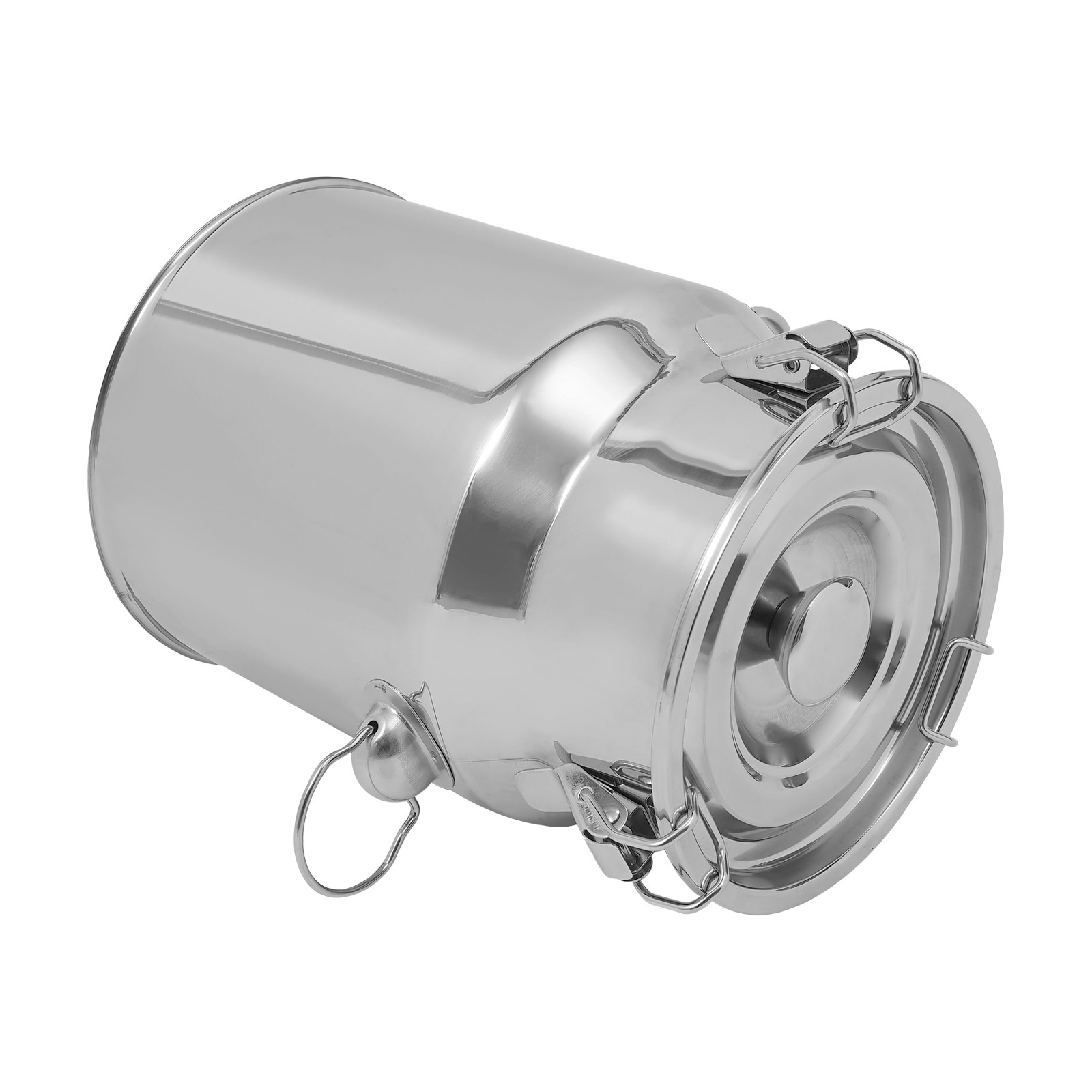201 Stainless Steel Milk Can 5L 1.32Gal Milk Container Milk Bucket Good Sealing