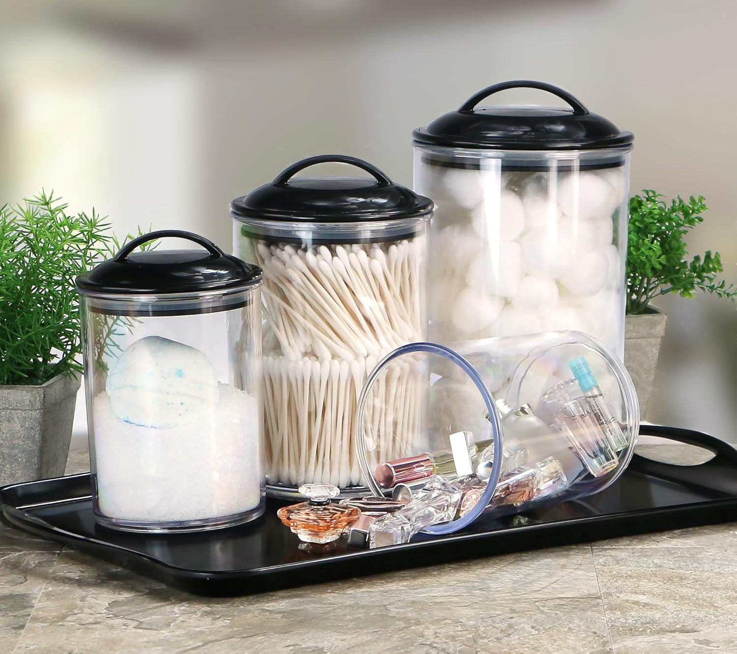 Food Storage Containers, BPA Free Airtight Canisters for Cereal, Pasta, Sugar, C