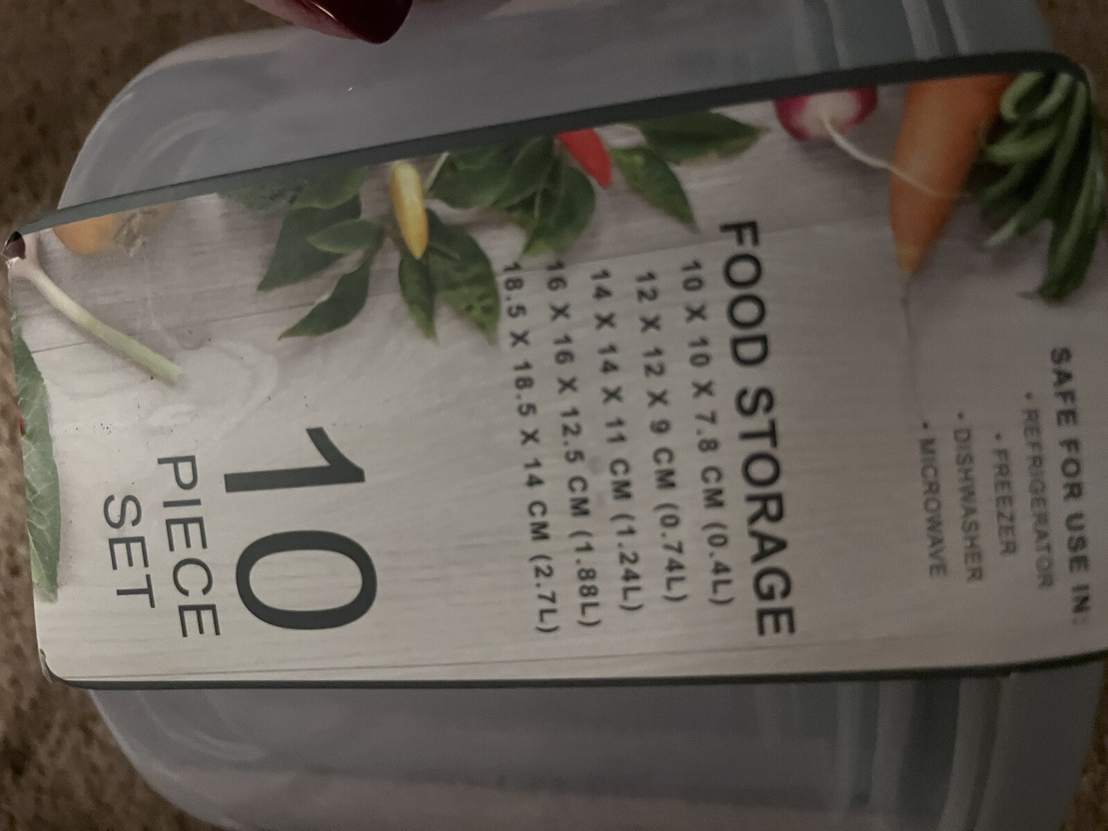 10 Pc Modern Pantry clear Food Storage Variety Set BPA-Free Microwavable NWT