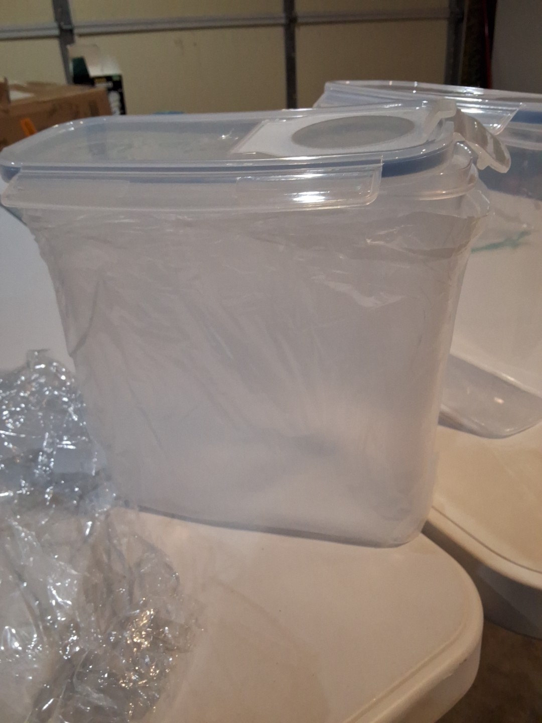 BASICWISE QI003322.2 Large BPA-Free Plastic Food Cereal Containers, Airtight