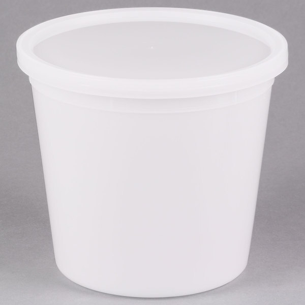 168 oz & 5.25 Qt. Translucent Round Deli Container with Lids| Take-out & Storage