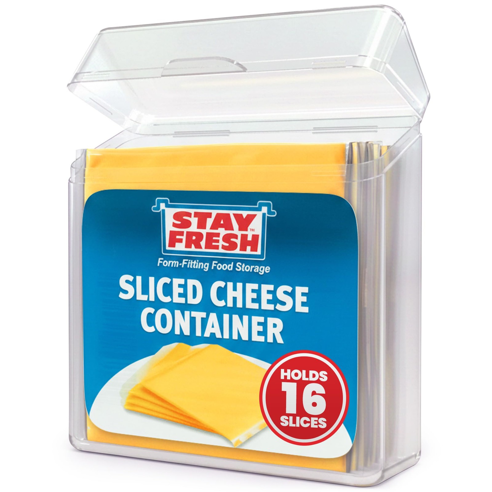 Stay Fresh American Cheese Slice Storage 4″ x 2-1/2″ x 3-1/4″ h, Clear