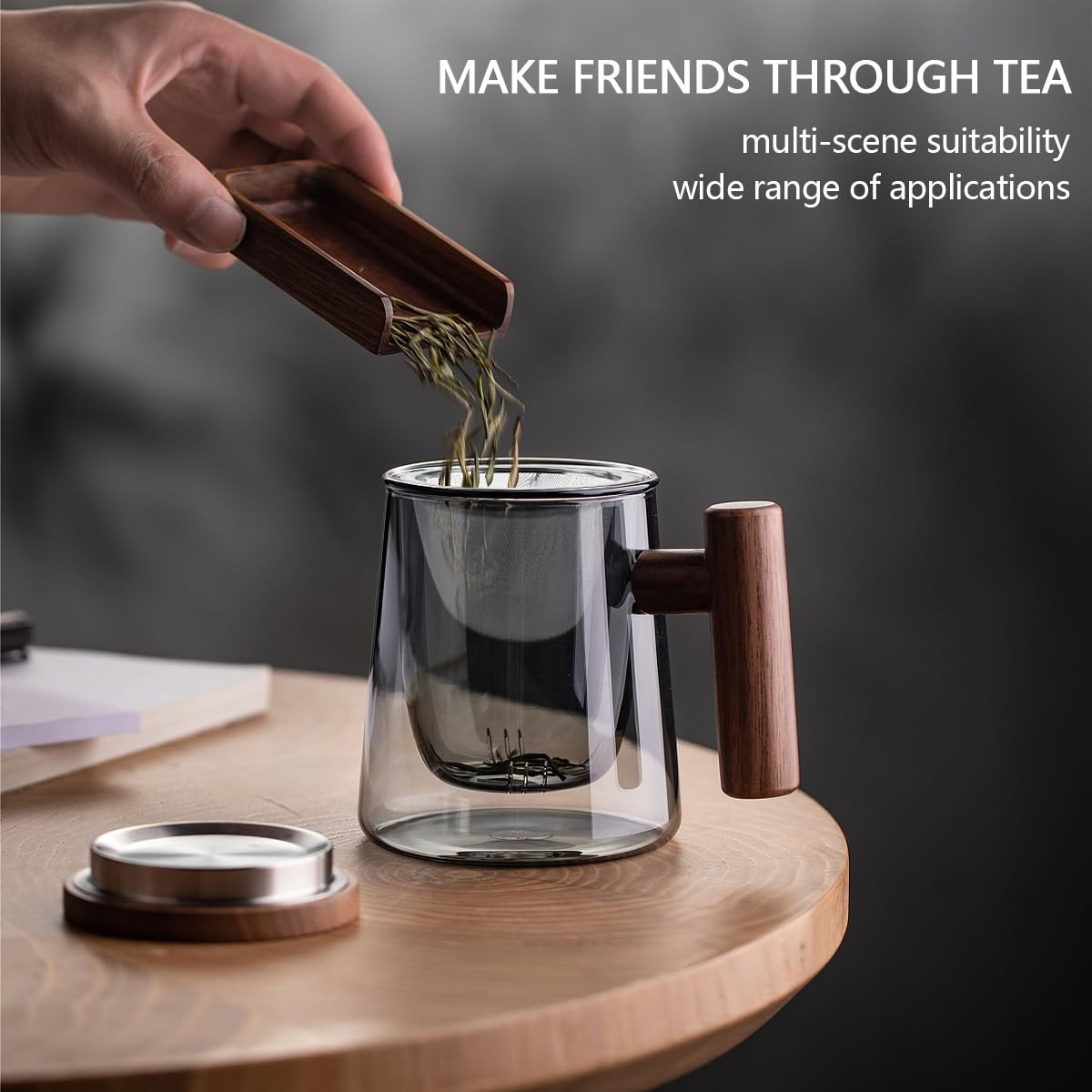 10 Pcs Stainless Steel Tea Filter, 304 Metal Teapot 2.5×1.9inch, Silver