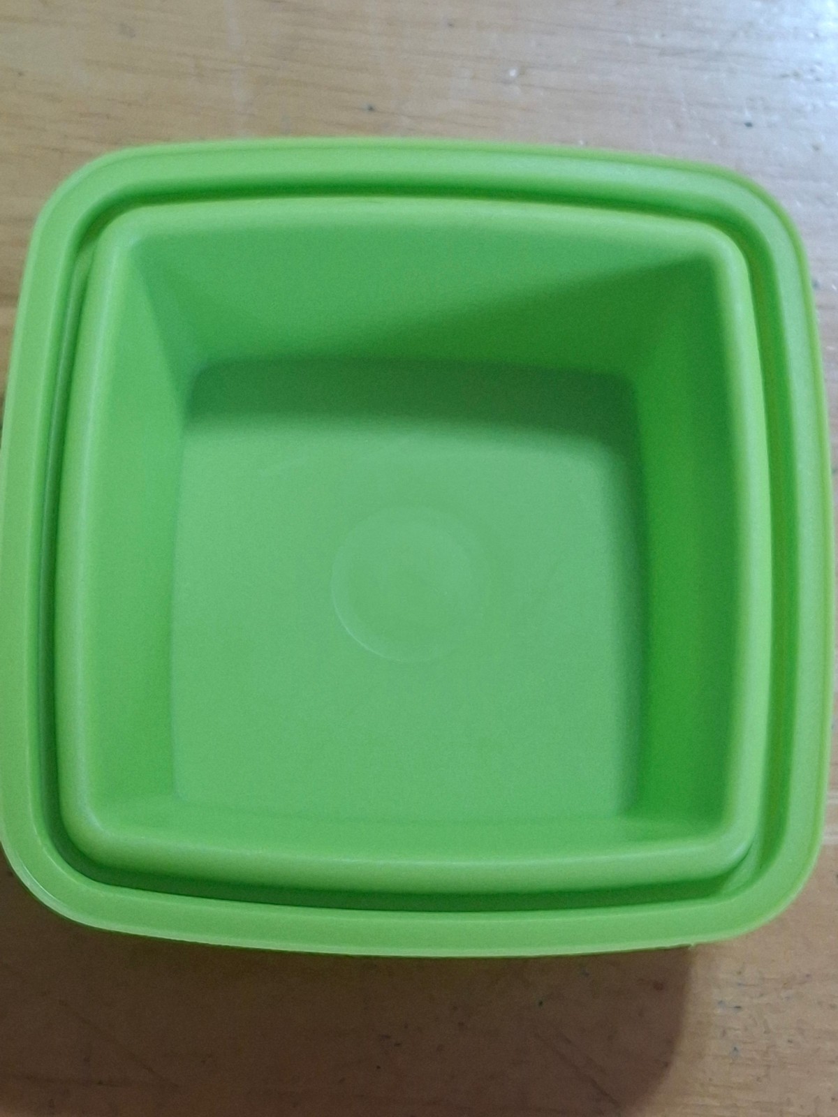 TUPPERWARE PICK A DELI 1330 FORGET ME NOT 5105a ONION KEEPER 3MIDGETS LIME GREEN