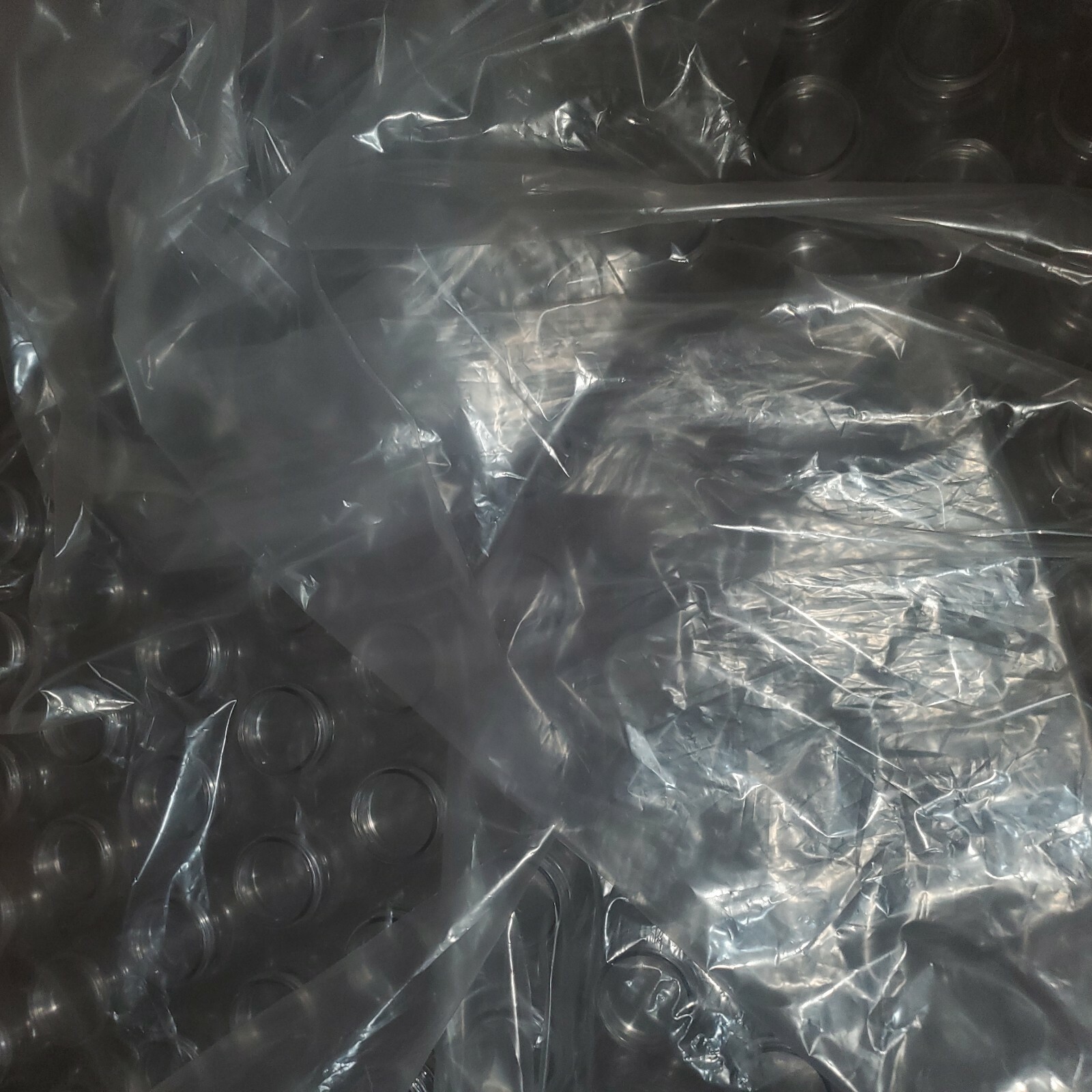 (348) 8oz Clear Plastic Juice Bottles with White Caps👑