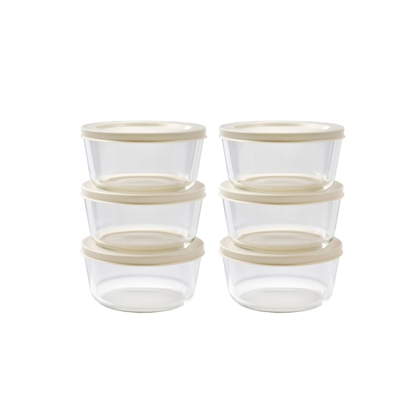 12-Piece Glass Food Storage Containers Set (6 Containers + 6 BPA-Free Lids) |…