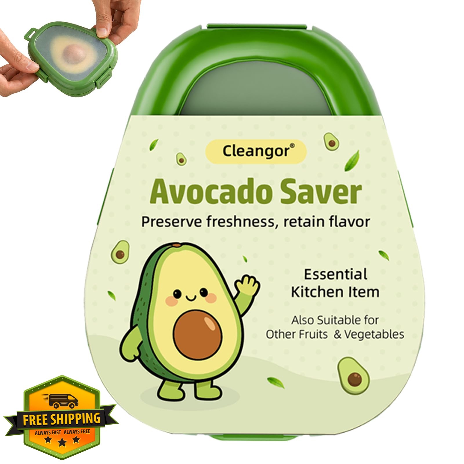 CLEANGOR Avocado Saver Green 1 Count