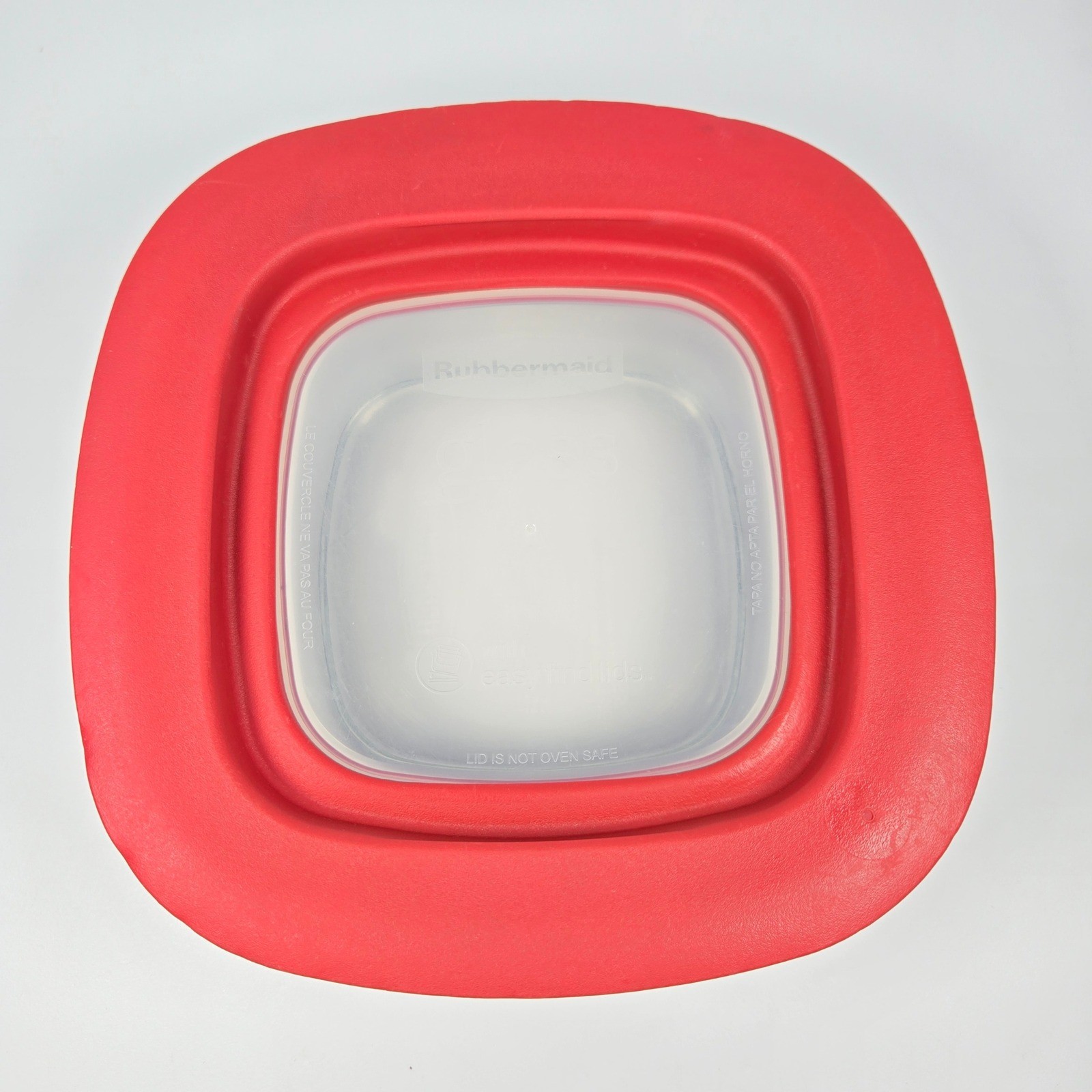 Rubbermaid Easy Find Lids Glass Food Storage Red 8 pc 1 cup, 1.5 cup, 2.5 cup