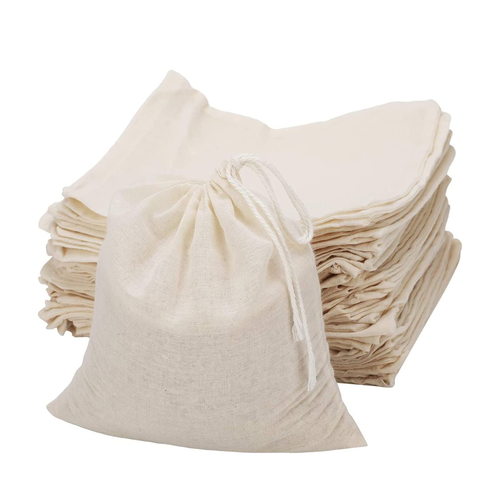 ICEYLI 30 Pcs 4 x 6 Inches Natural Unbleached Cotton 4 x 6 Inches,