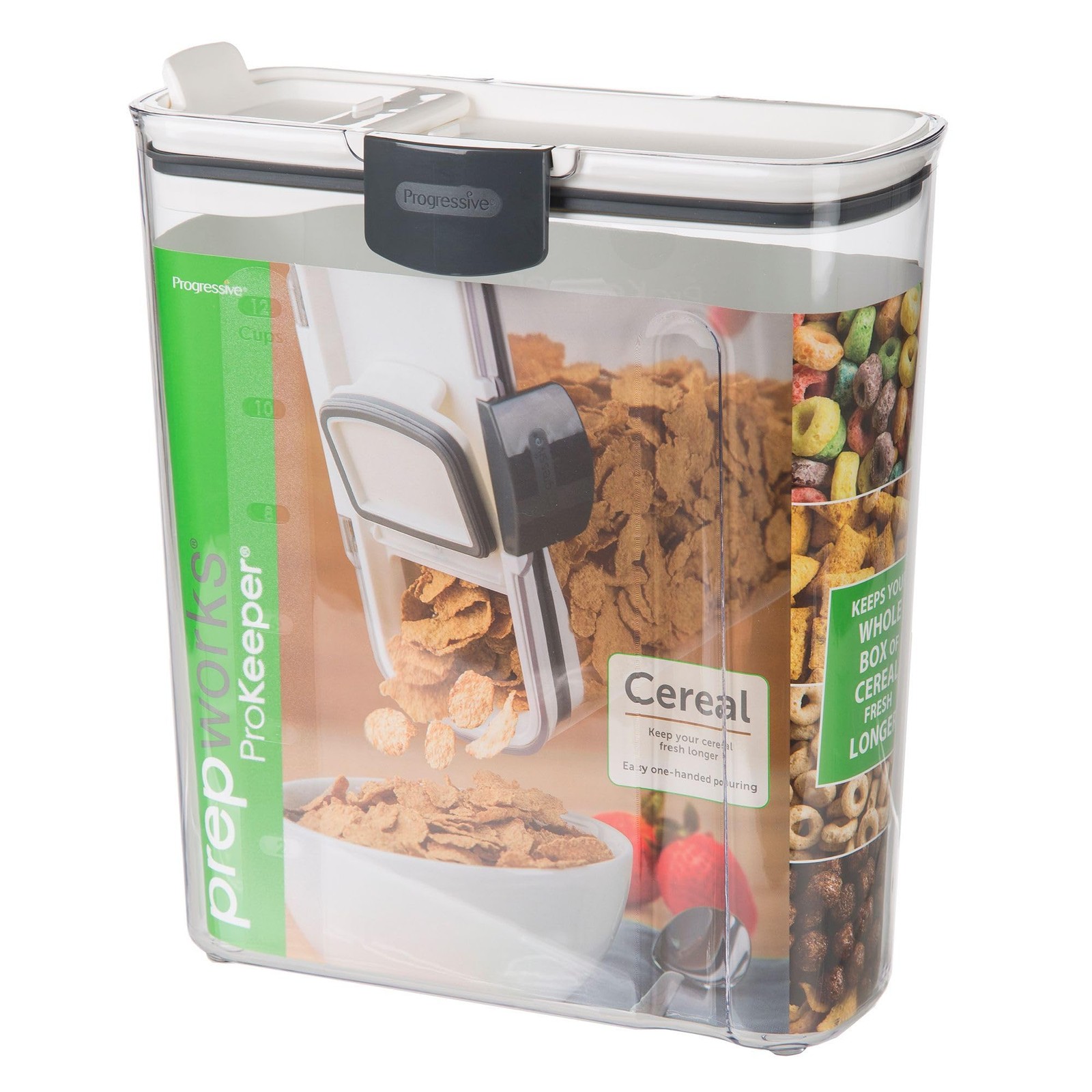 Cereal Keeper, 3-Quart, Airtight Seal, BPA-Free Plastic Storage Container