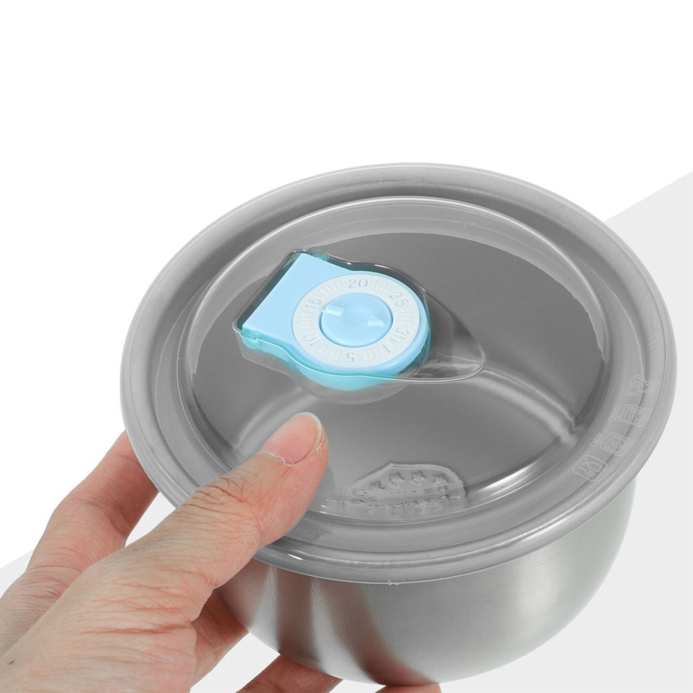 6 Pcs Lunch Box Stainless Steel Freezer Ice Cream Tub Butter Keeper with Lid