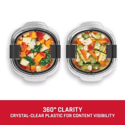 Rubbermaid 2pk 3.5c Brilliance Round Food Storage Containers
