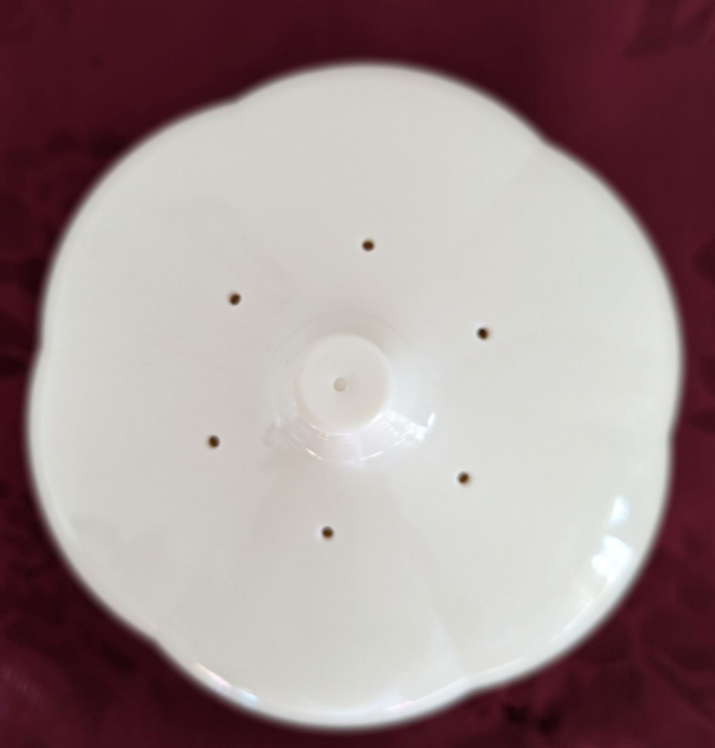 Tupperware Garlic Storage Forget Me Not Vegetable Container Off White New