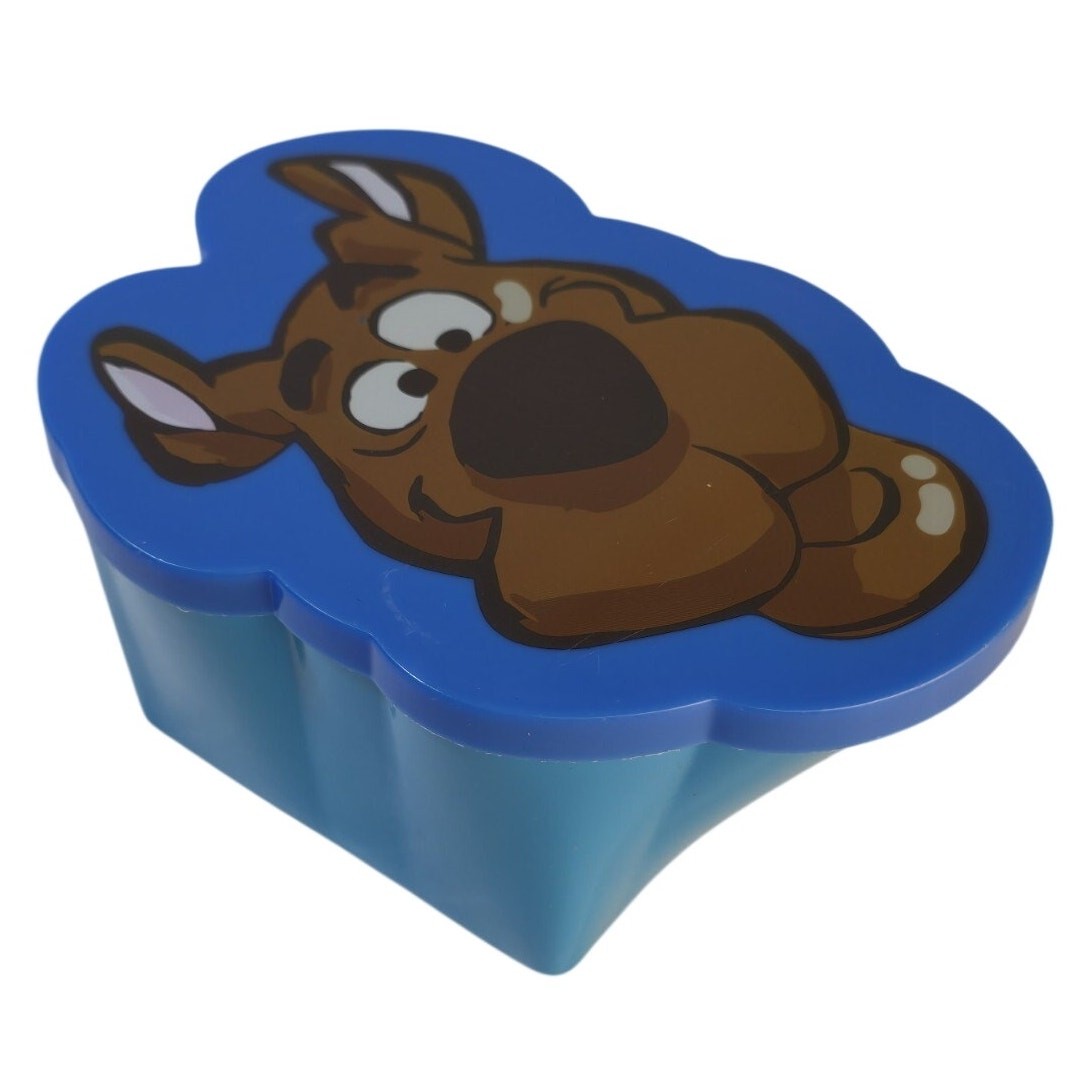 Scooby-Doo Blue Plastic Food Container 0.75L Character Lid Paramount Parks