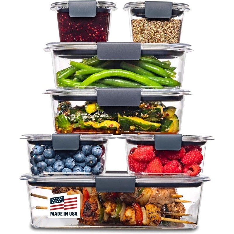 Airtight Leak Proof Food Storage Containers BPA Free 14 Pieces Microwave Safe US