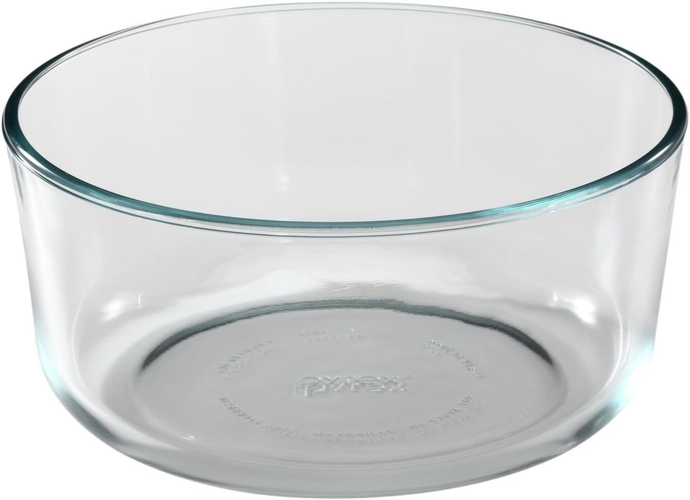 Storage Plus 7-Cup Round Glass Food Storage Dish, Blue Cover, Pack of 2 – Ge…