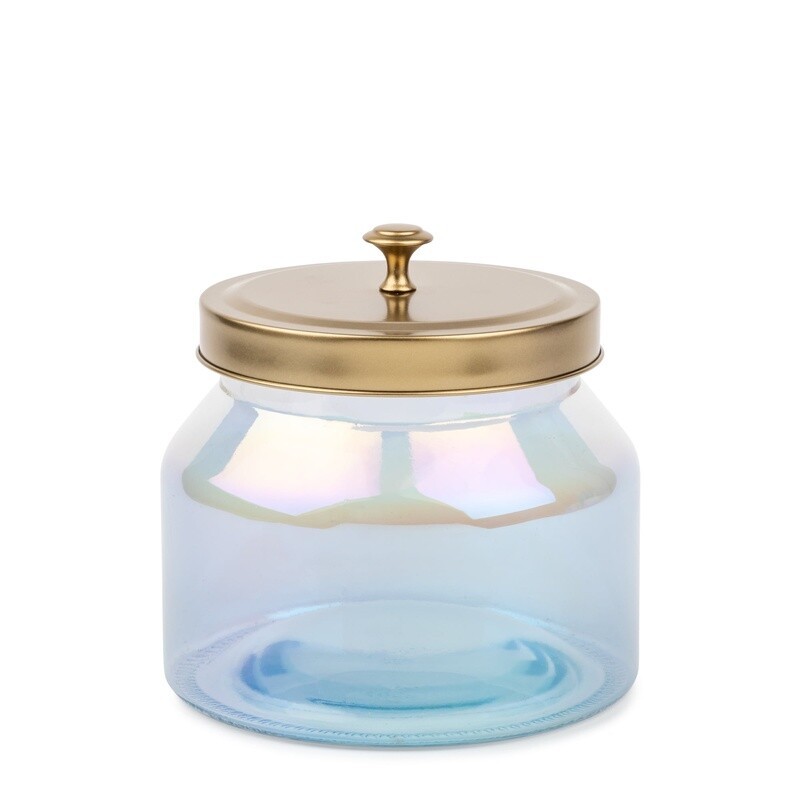 Rainbow Glass Food Storage Jars 3 Piece Set Airtight Kitchen Containers New