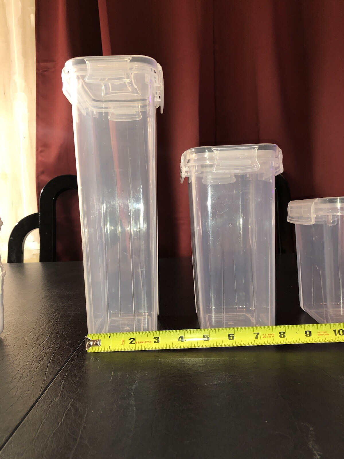 PRAKI Airtight Food Storage Containers Set with Lids – 4 PCS – Open/Used