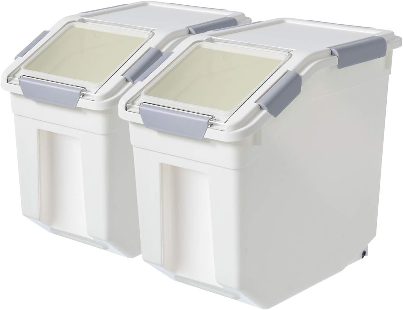 LISM Airtight Pet Food Storage Container 2 Pack with Scoop