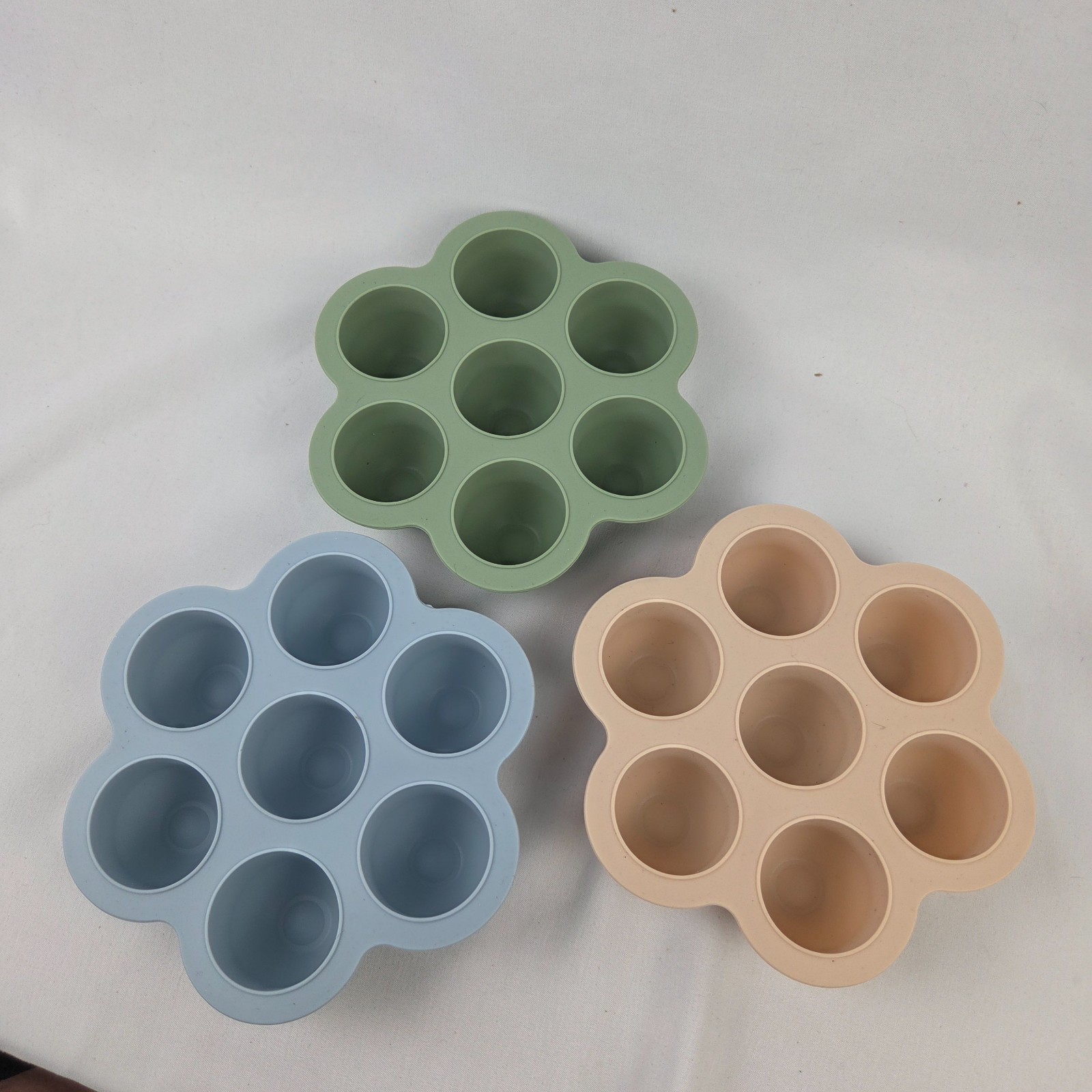 3 Pack Baby Food Freezer Tray, Silicone Baby Food Storage w/o Lids