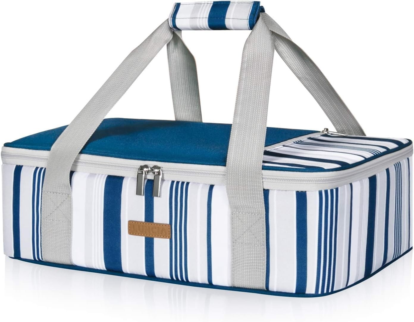 LUNCIA Insulated Casserole Carrier, Hot/Cold Food, 9″x13″ Pan, Potluck Picnic, B
