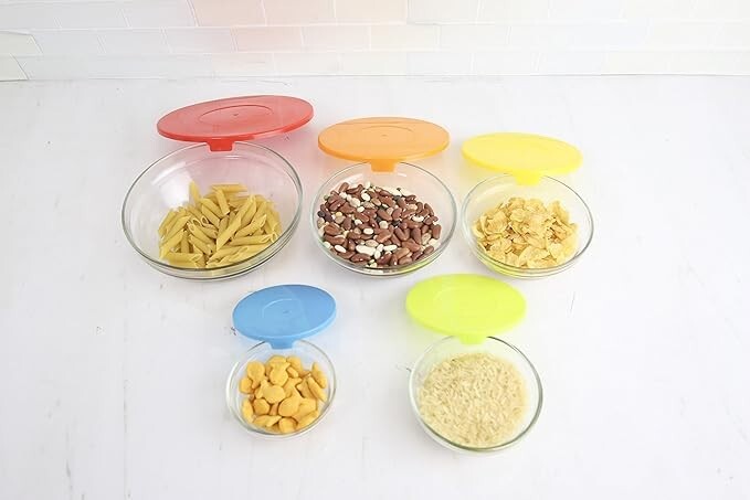 Gourmet Home BASICS 5 Pc. Bowl Set w/Lids NWT