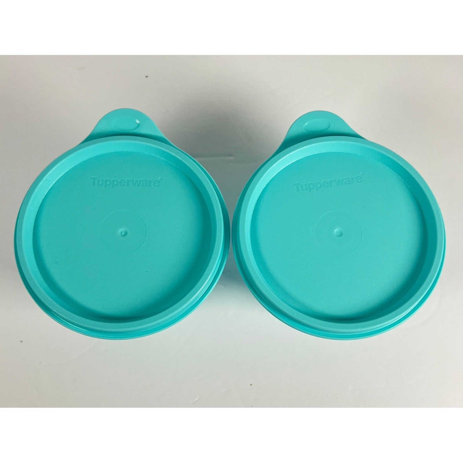 Tupperware Refrigerator Bowls Set of 2 Fridge 14 oz. Aruba Blue NEW