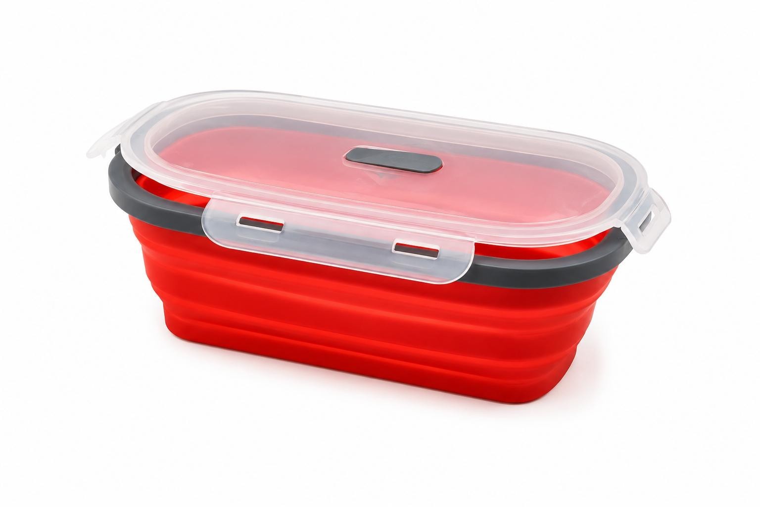 Reusable Pizza Storage Container with 5 Microwavable Serving Trays