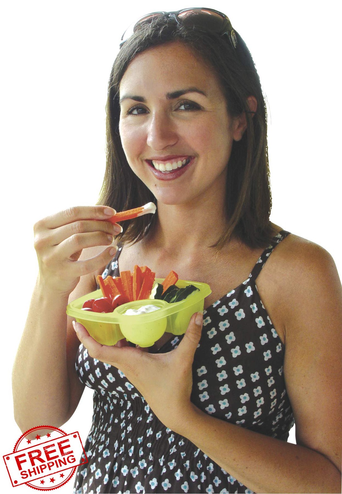 COMPAC HOME Take A Dip Food Container Set 2 Pack Compartments