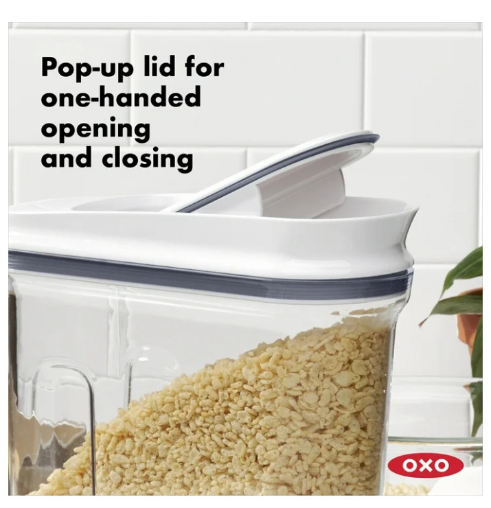 (2 pack) OXO Softworks POP Large Cereal Dispenser – 4.5 Qt