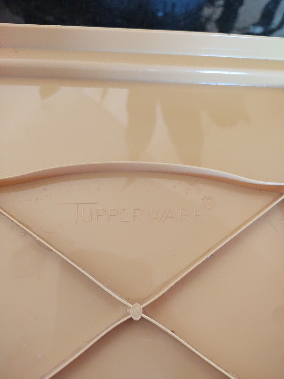 LARGE SHEET CAKE KEEPER CARRIER 3 PIECE SET 13 X 9 HARVEST GOLD TUPPERWARE