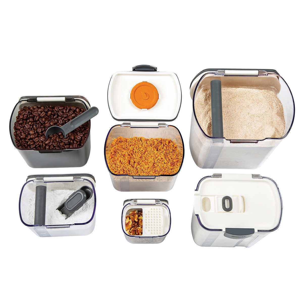 ProKeepers, 6Pc – Bakers Kitchen Food Storage Container Set | Flour Sugar +++