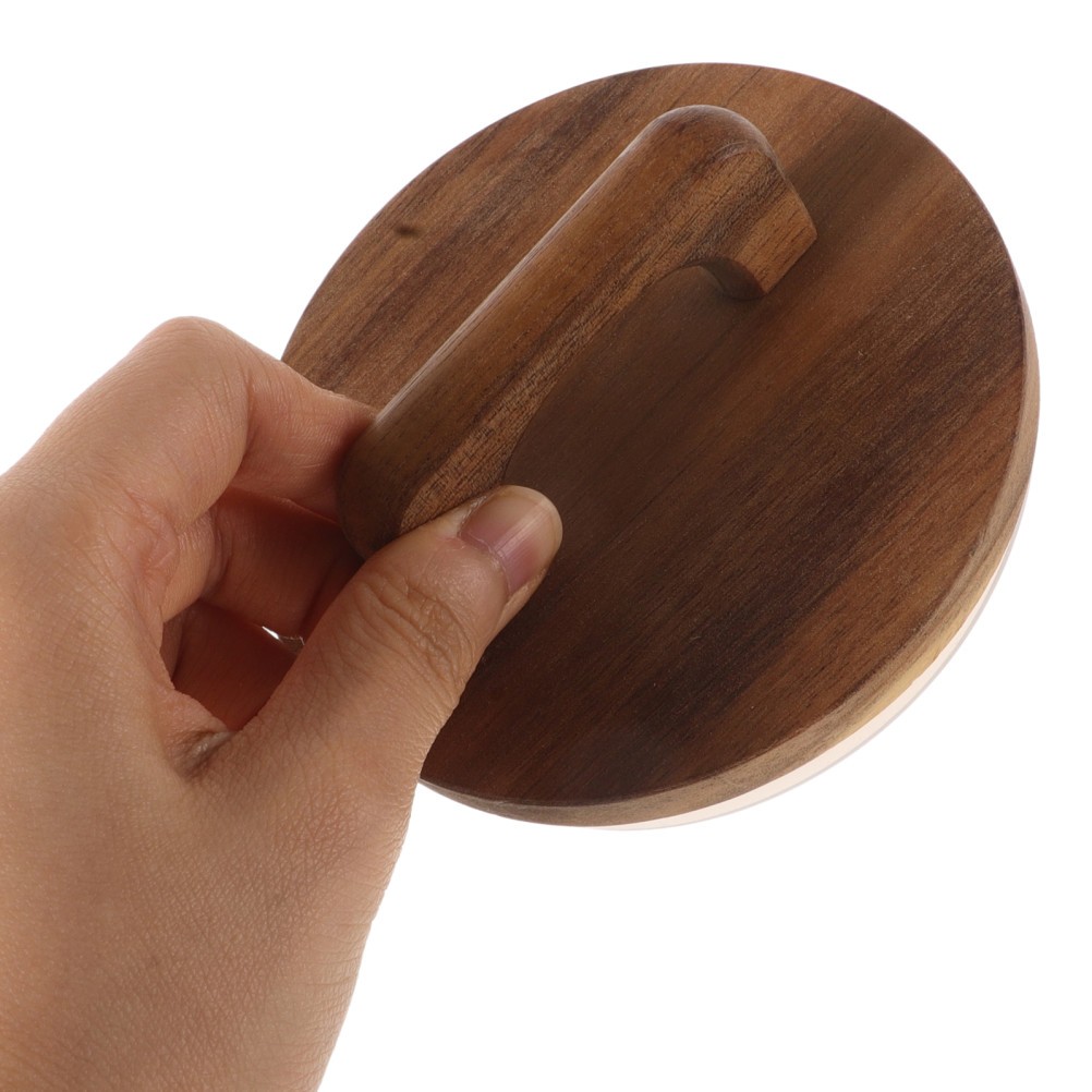 2 Pcs Storage Sealing Lid Bamboo Jar Lids Canning Wide Mouth