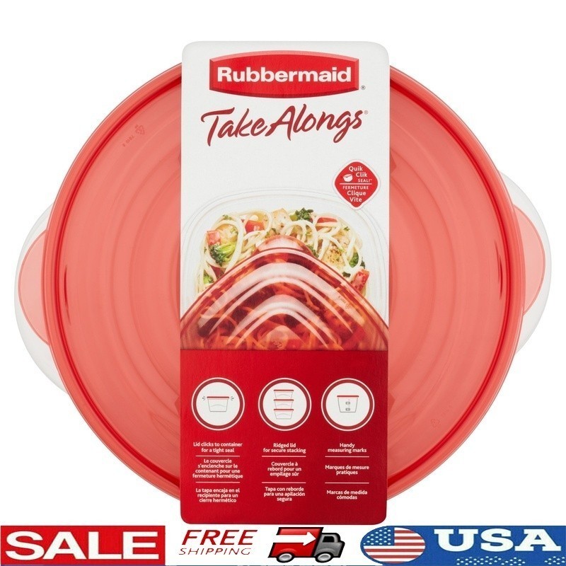 Food Storage Containers 2 Pack Serving Bowl BPA Free Microwave Safe Leak Proof