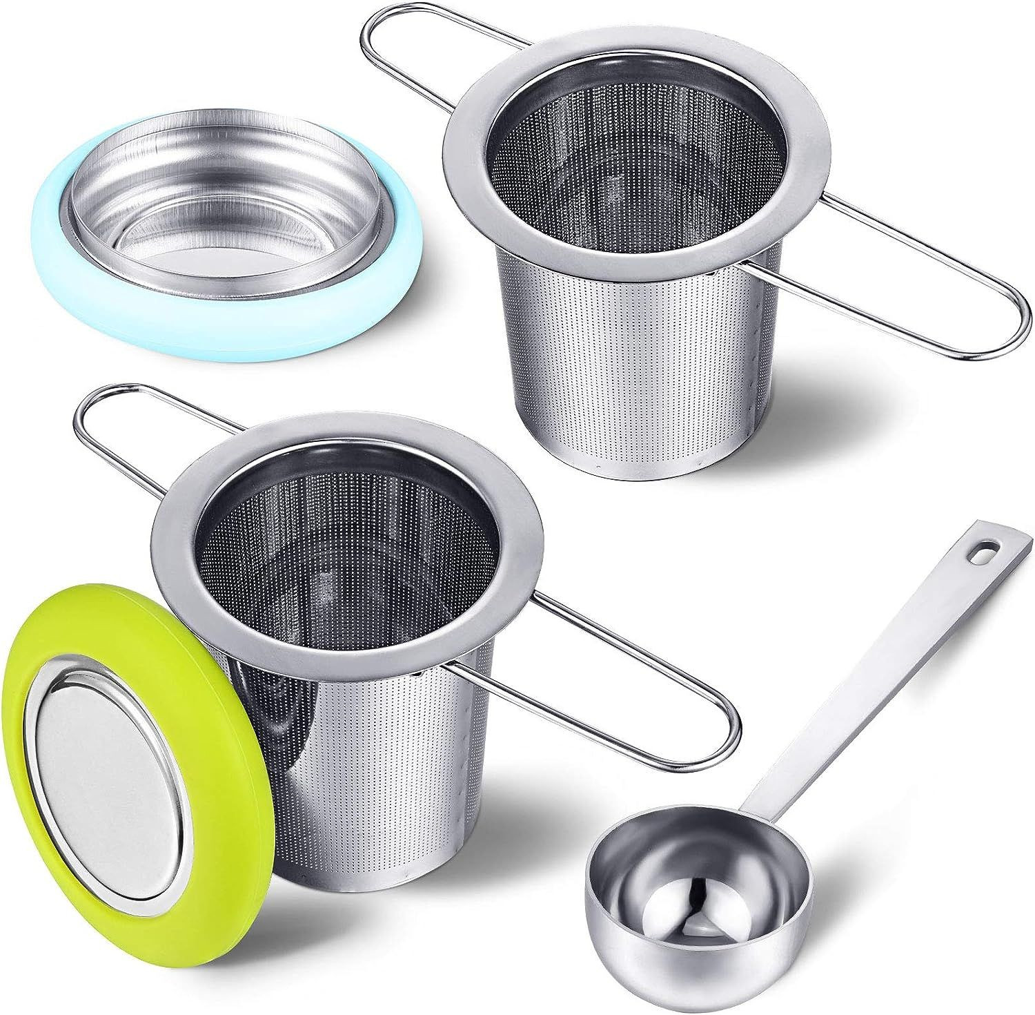 2 Pieces Tea Infusers with Scoop Stainless Steel