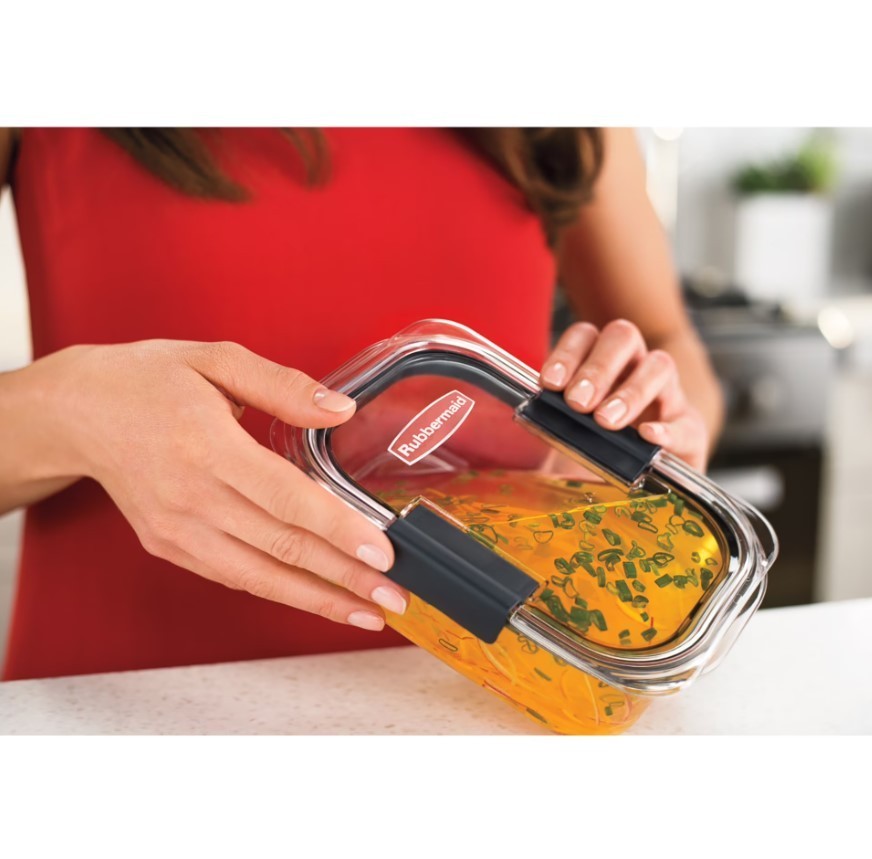 Brilliance Glass Food Storage set of 3 containers 6 total pieces, BPA-Free
