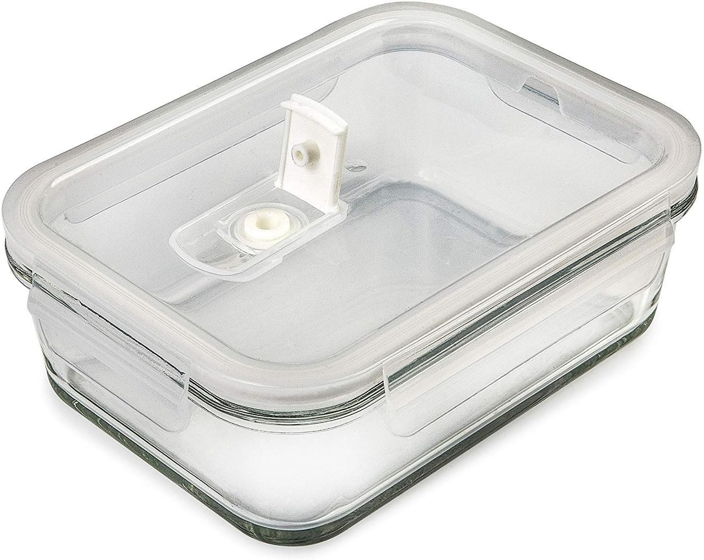 Prepnaturals 5-Pack 30oz Glass Meal Prep Containers Multi-Compartment