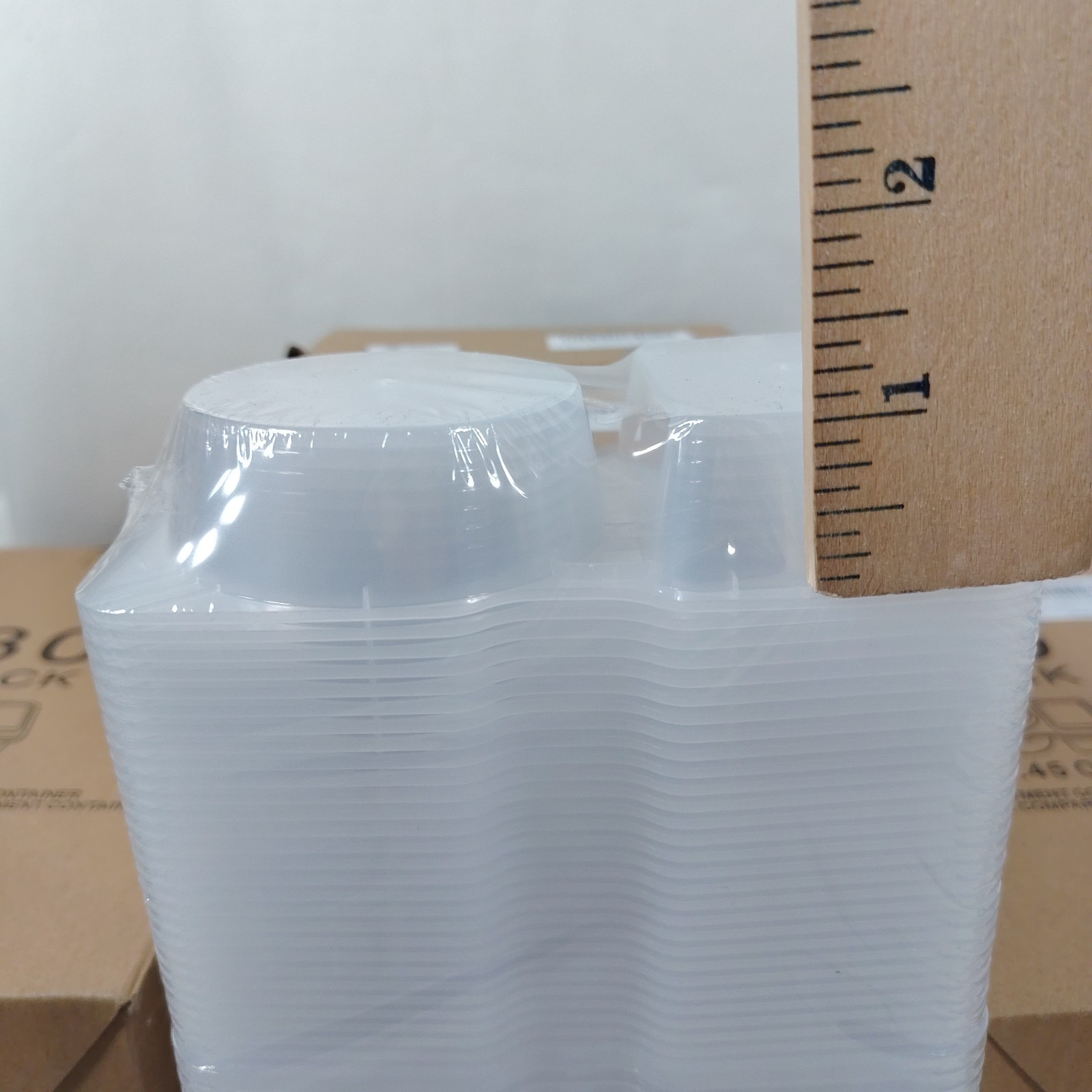 100 Pcs Reusable Snack Containers, Snack Containers with Lids,Double Compartment