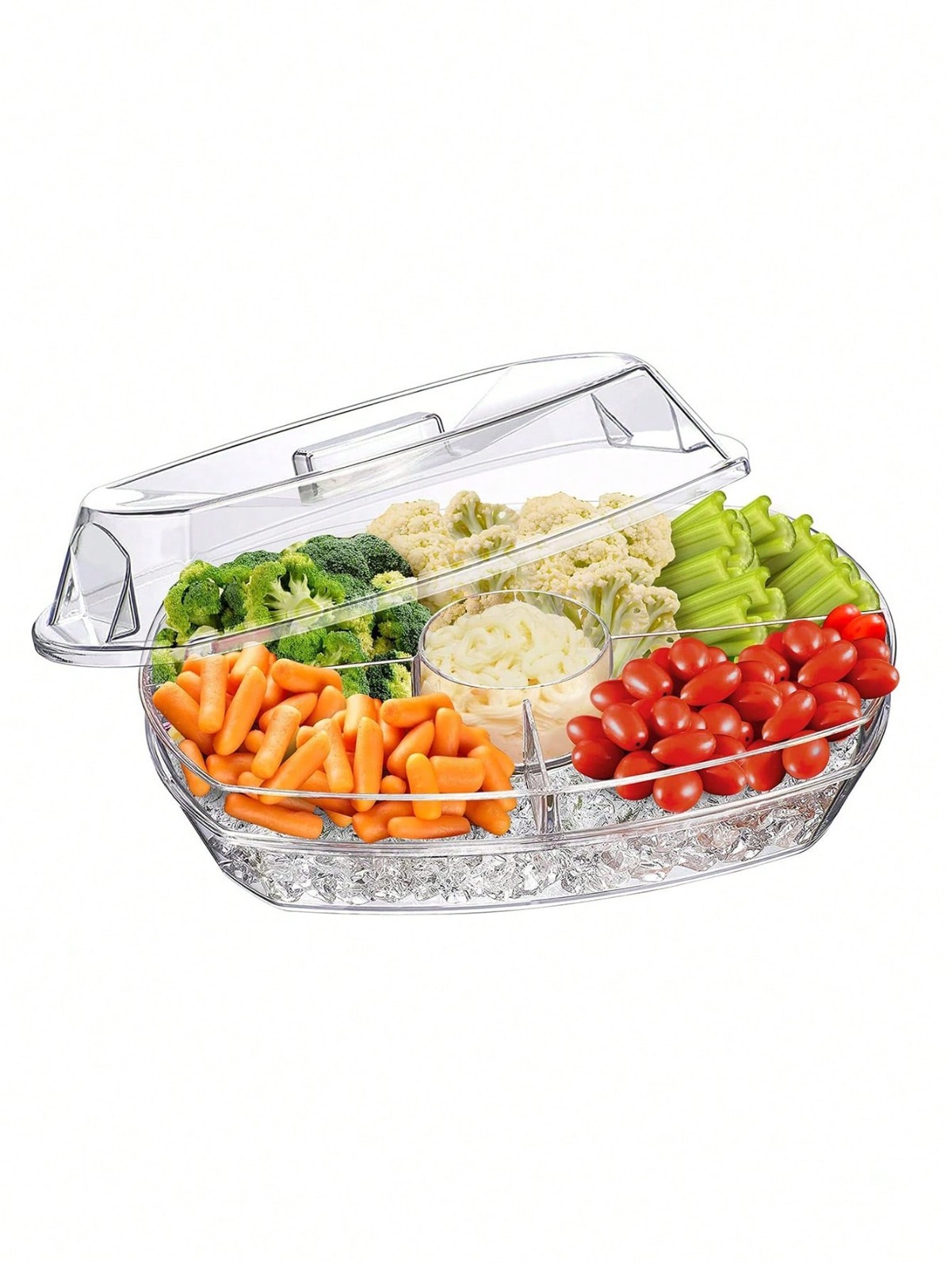 New Transparent Covered Bowl Stackable Refrigerator Storage